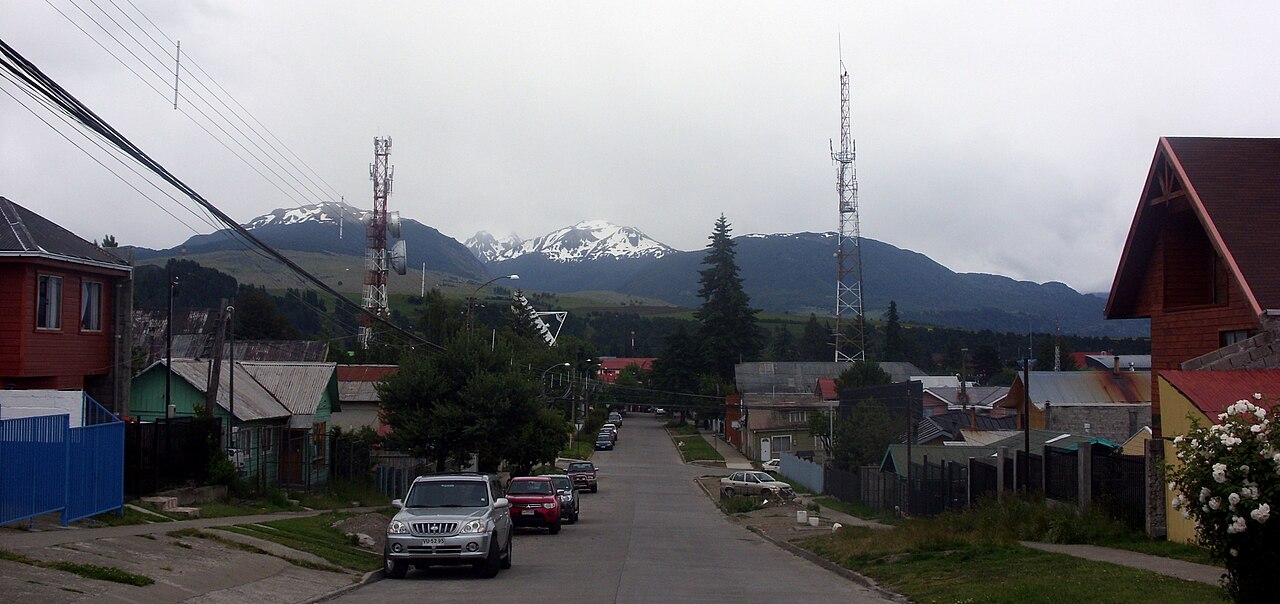 Calle Barroso, en el centro de Coyhaique